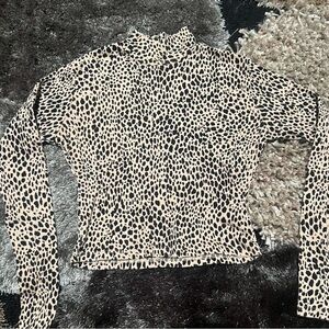 Brandy Melville Cheetah Mock Neck